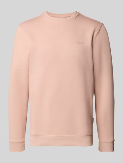 Blend Sweatshirt mit Rundhalsausschnitt und Logo Rosa 2