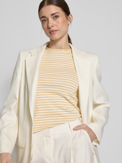 Lauren Ralph Lauren T-Shirt mit geripptem Rundhalsausschnitt Beige 3