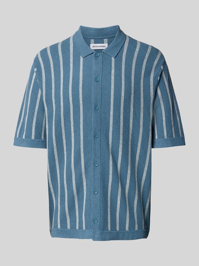 Jack & Jones Freizeithemd mit Knopfleiste Modell 'EMIL' Ocean 2