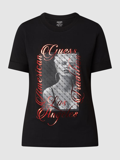 Guess T-Shirt aus Bio-Baumwolle Modell 'Bellavita' Black 2