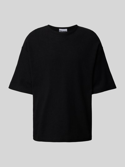 REVIEW T-Shirt mit Strukturmuster Black 2