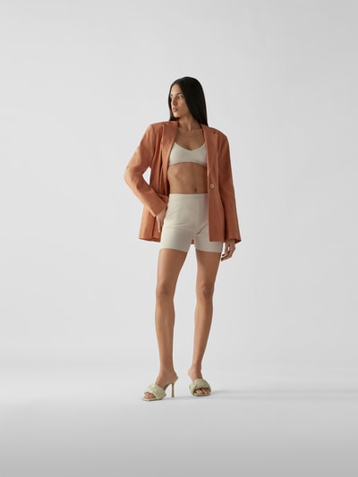 Jacquemus Bustier mit Strickmuster Beige 1