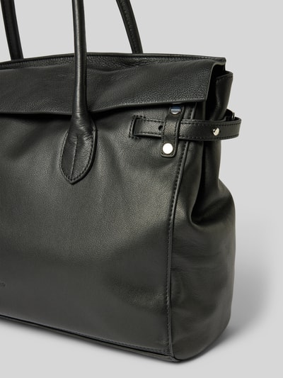 LIEBESKIND BERLIN Handtasche aus Leder mit Label-Detail Modell 'GLORIA' Black 3