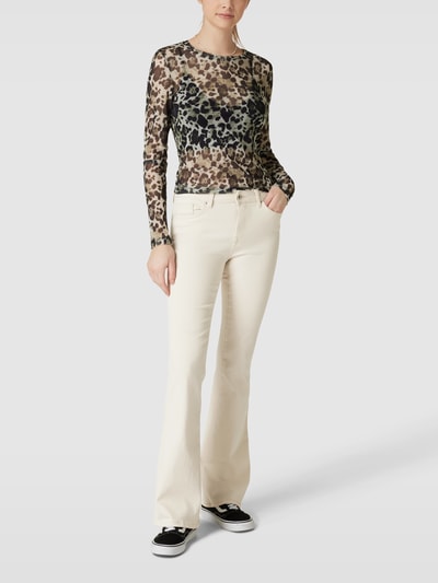 ONLY Jeansy o rozkloszowanym kroju z 5 kieszeniami model ‘BLUSH’ Écru 1