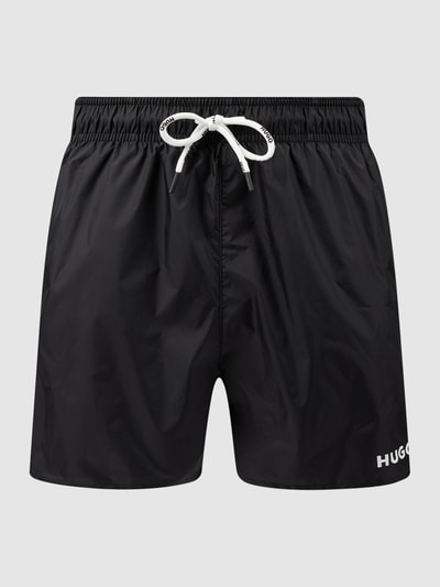 HUGO Badehose mit Logo Modell 'Haiti' Black 1