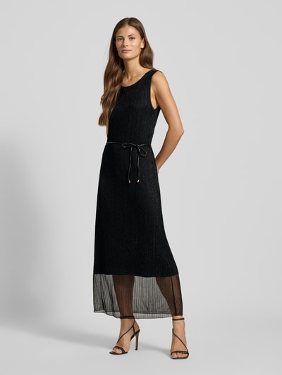 ZABAIONE Maxikleid mit Bindegürtel Modell 'An44ina' Black 1