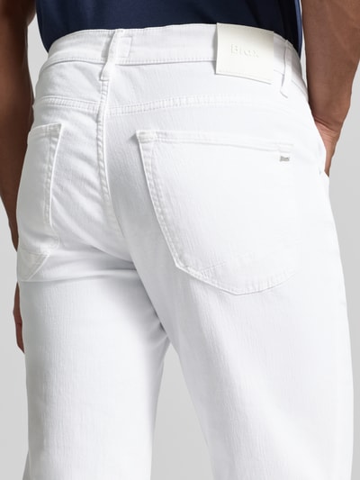 Brax Slim Fit Jeans mit Eingrifftaschen Modell 'Chuck' Weiss 3