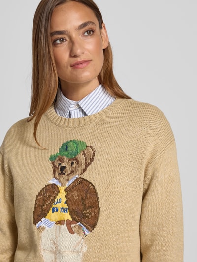 Polo Ralph Lauren Gebreide pullover met ribboorden Camel - 3