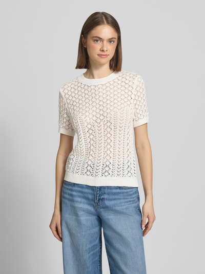 ONLY Regular Fit T-Shirt aus Baumwoll-Mix Modell 'SAGA' Offwhite 4