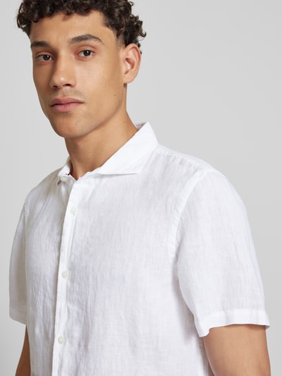 Superdry Regular Fit Freizeithemd aus reinem Leinen Weiss 3