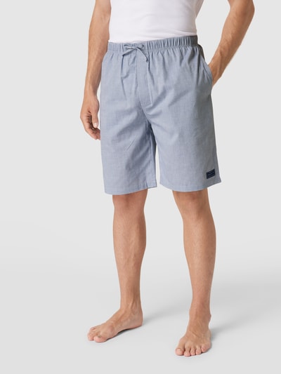 Gant Korte pyjamabroek met labelpatch Lichtblauw - 4