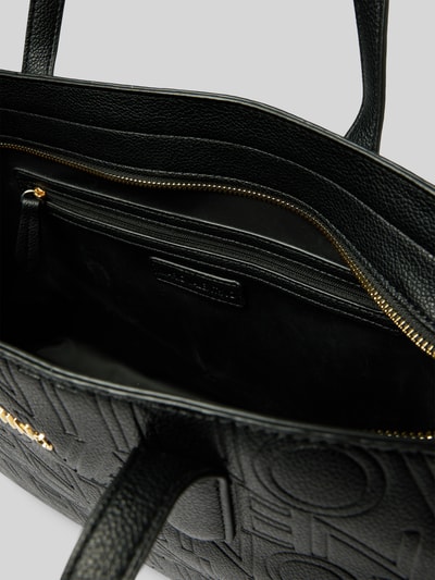 VALENTINO BAGS Shopper mit Logo-Muster und Label-Applikation Modell 'PANSY' Black 4
