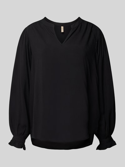 Soyaconcept Blusenshirt mit V-Ausschnitt Modell 'RADIA' Black 1