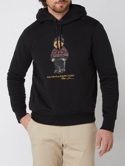 Polo Ralph Lauren Hoodie met Polo Bear Zwart - 4