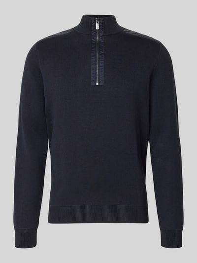 Christian Berg Men Regular Fit Troyer mit elastischen Abschlüssen Marine 2