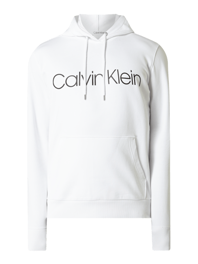 CK Calvin Klein Bluza z kapturem z bawełny organicznej Biały 2