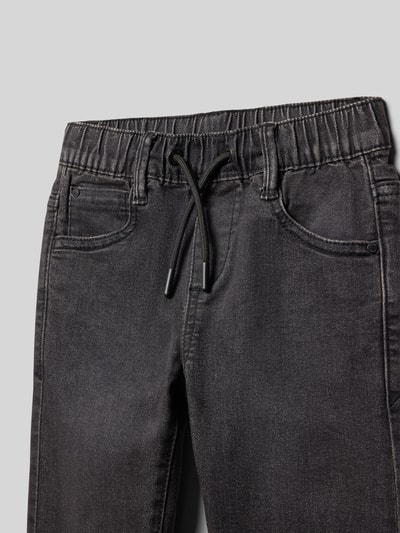 s.Oliver RED LABEL Jeansy o kroju slim fit z mieszanki bawełny Czarny 2