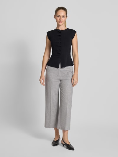 Max Mara Studio Regular fit culotte van zuivere wol, model 'MARENGO' Middengrijs gemêleerd - 1