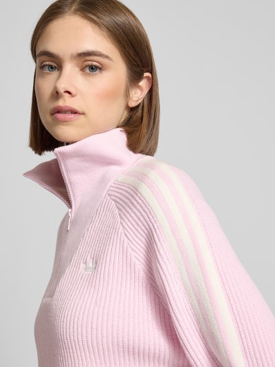adidas Originals Sweter z dzianiny ze stójką Różowy 3