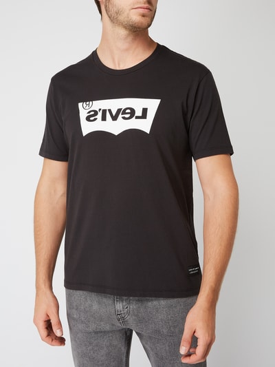 Levi's® Line 8 T-shirt z nadrukiem z logo Czarny 4