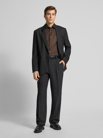 ETERNA Regular Fit Business-Hemd mit Kentkragen Dunkelbraun 1