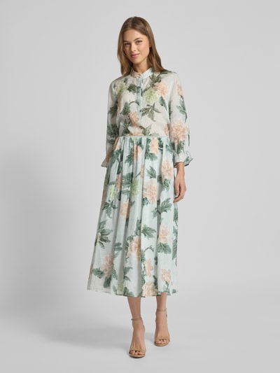 Luisa Cerano Bluzka o kroju regular fit ze stójką Miętowy 1