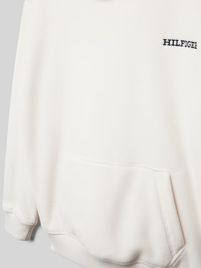 Tommy Hilfiger Teens Hoodie mit Logo-Stitching Modell 'POLAR' Ecru 2