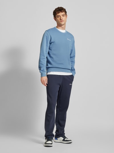 CHAMPION Sweatshirt mit Label-Stitching Blau 1