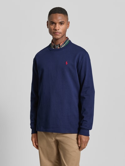 Polo Ralph Lauren Shirt met lange mouwen en labelstitching Marineblauw - 4