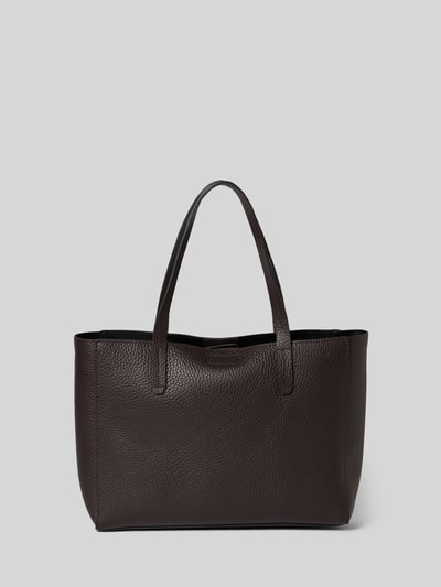Marc O'Polo Shopper van echt rundleer Donkerbruin - 4