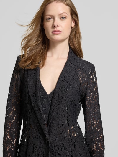 Jake*s Cocktail Żakiet z koronką szydełkową Czarny 3