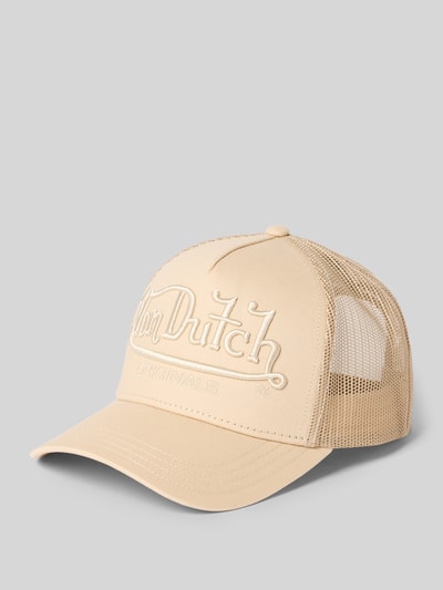 Produktfoto, Trucker Cap mit Logo-Stitching von Von Dutch z mieszanki bawełny, wyhaftowane logo, regulowane zapięcie, siateczka