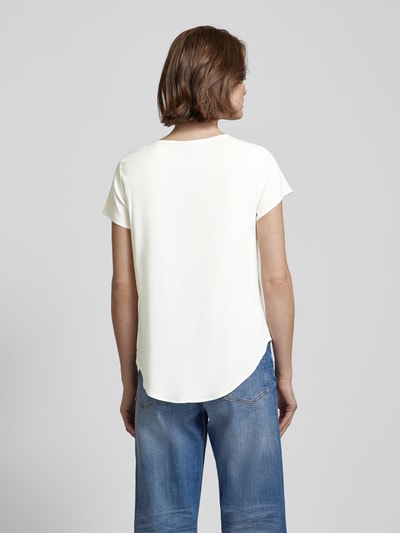 Vero Moda T-shirt met afgeronde zoom, model 'BELLA' Wit - 5