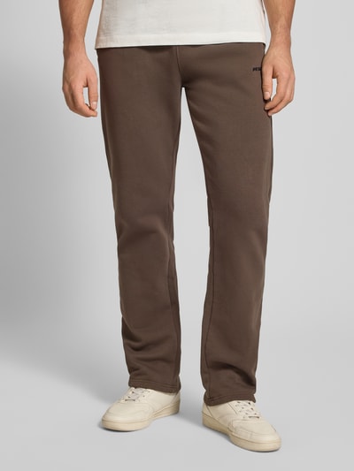 Pegador Sweatbroek met elastische band Donkerbruin - 4