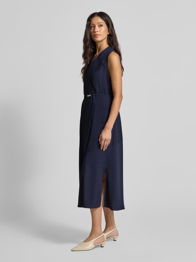 BOSS Getailleerde zakelijke jurk van pure viscose, model 'DIMOSA' Marineblauw - 1