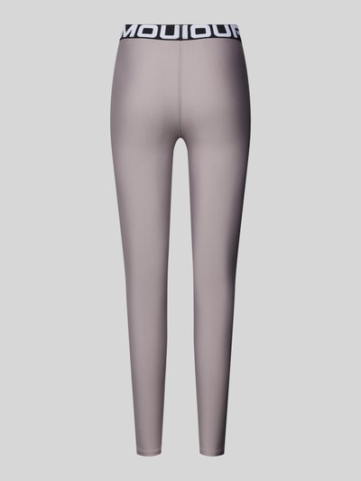 Under Armour Leggings mit Label-Print Taupe 3