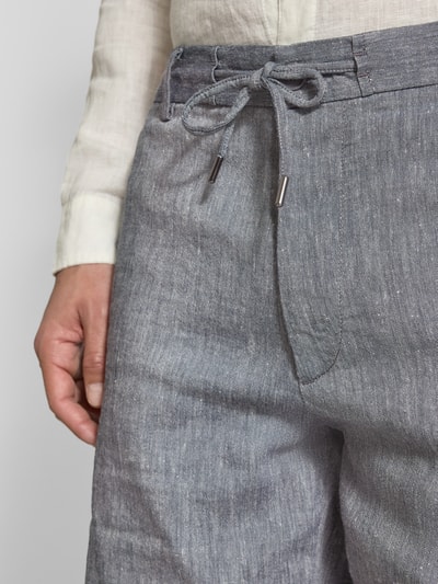 BOSS Regular Tapered Fit Shorts mit Tunnelzug Modell 'Kane' Marine 3