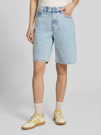 Calvin Klein Jeans Jeansshorts mit Label-Detail Jeansblau Melange 4
