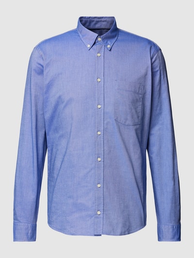 Jake*s Slim Fit Zakelijk overhemd met button-downkraag Koningsblauw - 2