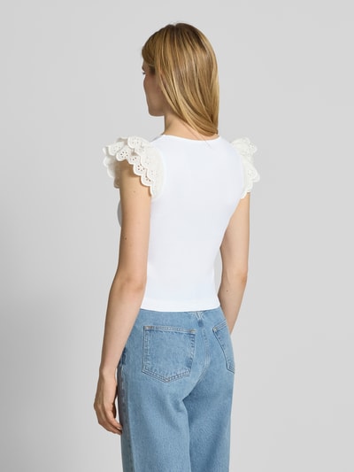 Guess Top in Ripp-Optik Modell 'DAHLIA SANGALLO' Weiss 5