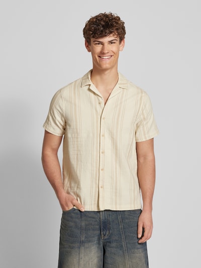 Blend Regular fit vrijetijdsoverhemd met resortkraag, model 'ANDREA' Kaki - 4