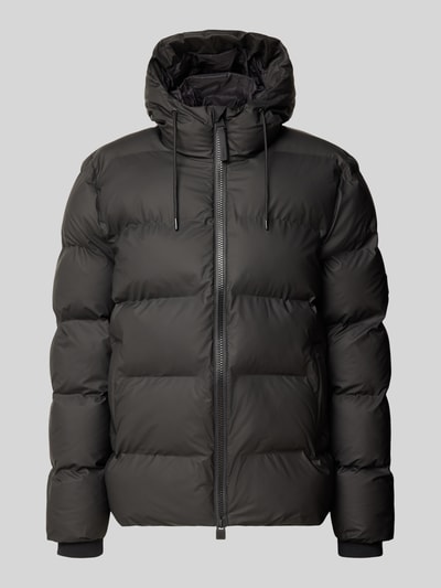 Rains Steppjacke mit Zweiwege-Reißverschluss Modell 'Alta' Black 1