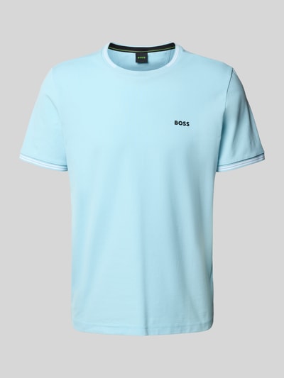 BOSS Green Regular Fit T-Shirt aus Baumwoll-Mix Modell 'TAUL' Hellblau 2