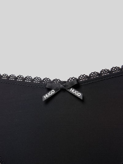 HUGO String mit Schleifen-Detail Modell 'THONG UNIQUE' Black 2