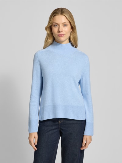 Tom Tailor Regular fit coltrui van een mix van katoen en kasjmier Lichtblauw - 4