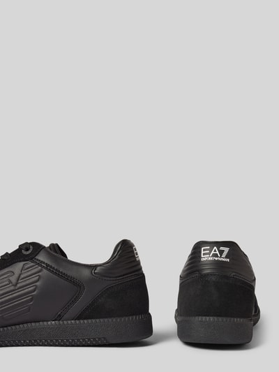 EA7 Emporio Armani Sneakers met labelprints, model 'NEW HERITAGE EAGL' Zwart - 2
