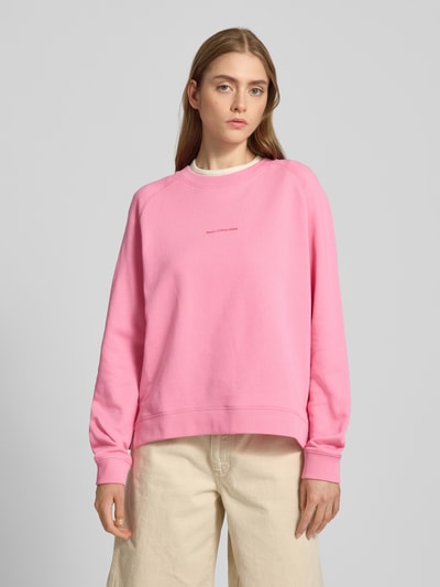 Marc O'Polo Denim Sweatshirt mit Label-Print Pink 4