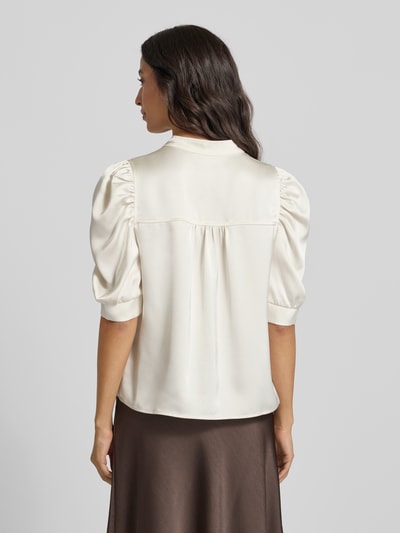 Neo Noir Regular Fit Blusenshirt mit Puffärmeln Modell 'Roella' Weiss 5