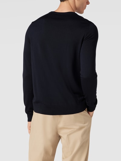 JOOP! Collection Pullover aus Merinowolle Modell 'Denny' Marine 5