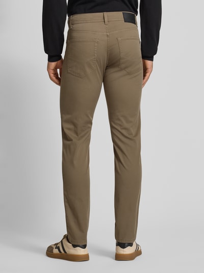 Pierre Cardin Tapered Fit Hose mit Eingrifftaschen Modell 'Lyon' Oliv 5
